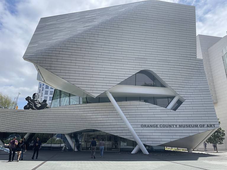 The Orange County Museum Of Art Entrance, Costa Mesa